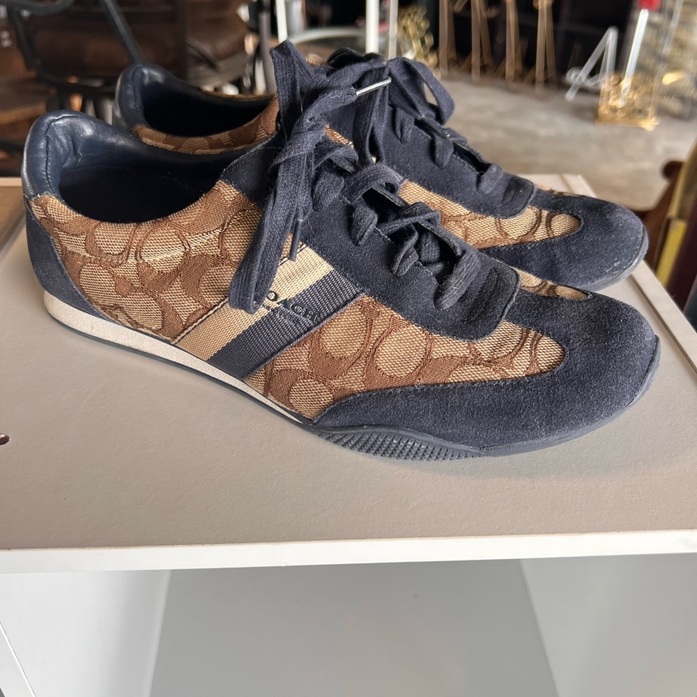 Coach Kelson Jacquard Sneaker Style A00775 Size 10B